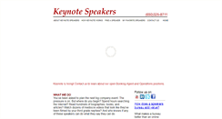 Desktop Screenshot of keynotespeakers.com